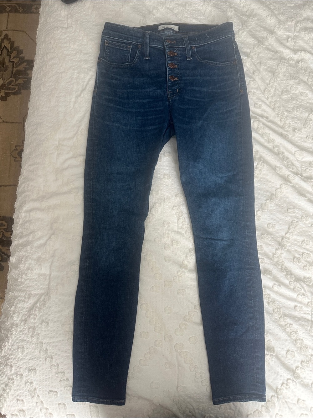 Madewell Women's Skinny Jeans in Dark Blue Wash